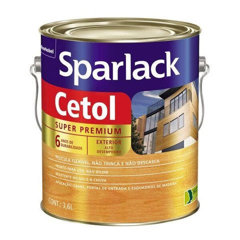 Verniz Cetol Ipê Acetinado Sparlack Externo / Interno 3,6 Litros
