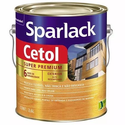 Verniz Cetol Imbuia Acetinado Sparlack Externo / Interno 3,6 Litros