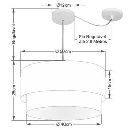 Pendente Cilíndrico Com Desvio Palha MJ-4366 Para Mesa de Jantar e Estar - 2