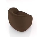 Ver imagem 5 de Poltrona Decorativa Sala de Estar Clarke Veludo Marrom G45 - Gran Belo