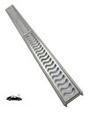 Ver imagem 1 de Ralo Pluvial 10x100 com Suporte - Escovado(2 Ralos de 50cm)- Znubi Grelhas & Cia