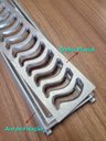 Ver imagem 3 de Ralo Pluvial 10x100 com Suporte - Escovado(2 Ralos de 50cm)- Znubi Grelhas & Cia
