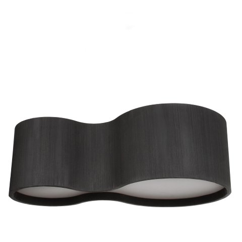 Lustre Plafon Violão Madeira 85cm Preto