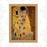 Quadro Moldura Dourada Klimt - Beijo 33x24cm:com Acetato - 1