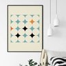 Quadros decorativo retrô geométrico círculos - 2