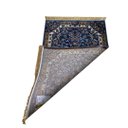 Ver imagem 4 de Tapete Persa Royal Azul 100x150cm Fio Acetinado - Ideal para Quarto e Sala