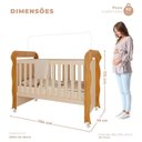 Ver imagem 4 de Berço Americano Mirelle e Guarda Roupa Infantil Ariel 4 Portas Off White Bétula com Colchão Gazin– C
