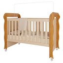Ver imagem 2 de Berço Americano Mirelle e Guarda Roupa Infantil Ariel 4 Portas Off White Bétula com Colchão Gazin– C