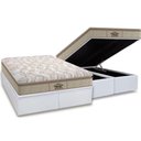 Ver imagem 1 de Cama Box Baú King: Colchão Espuma Probel D33 / Ag65 Extreme Pillow Top + Base White(193x203)