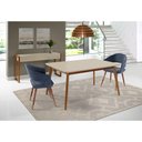 Ver imagem 2 de Mesa de Jantar Bruna Medidas 120cm X 90cm Laca Off White