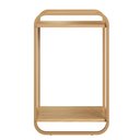 Ver imagem 2 de Mesa de Apoio Orgânica Luna Artesano 65 cm (Altura) em MDP Hanover Estrutura Metal Dourado