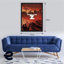 Ver imagem 2 de Filme Guerra Mundial Z retrô vintage quadro