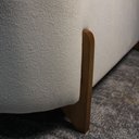 Ver imagem 6 de Banco Baú Organizador Estofado Orgânico Milão Peseira 1,40 Bouclê Terracota - Montanari's Decor