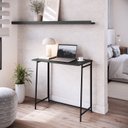 Ver imagem 1 de Escrivaninha Mesa Escritório Industrial Dobrável Montada 80cm P1044