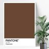 Quadros decorativo arte pantone marrom emperador - 1