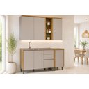 Ver imagem 1 de Cozinha Completa 4 Peças 6 Portas Allure CZ694 Gris Linea