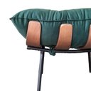 Ver imagem 6 de Kit Puff + Poltrona Decorativa Costela Suede Verde Dominic Decor