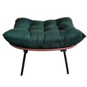 Ver imagem 7 de Kit Puff + Poltrona Decorativa Costela Suede Verde Dominic Decor