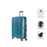 Mala de Viagem Media Expansível em Policarbonato Samsonite Fiero Cadeado Tsa e Rodas Duplas Azul - 6