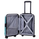 Ver imagem 3 de Mala de Viagem Media Expansível em Policarbonato Samsonite Fiero Cadeado Tsa e Rodas Duplas Azul