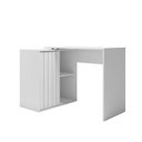 Ver imagem 4 de Escrivaninha Mesa Computador 140cm Tamires Branco Fosco C01 - D’Rossi
