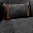 Ver imagem 5 de Puff Poltrona Decorativa Orgânica Roma Sala Bouclé com Almofada:preto