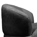 Ver imagem 6 de Puff Poltrona Decorativa Orgânica Roma Sala Bouclé com Almofada:preto