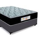 Ver imagem 6 de Cama Box Casal Sintético + Colchão Molas Ensacadas Sereneprime Sonnolux 138x188x65 Cor:cinza