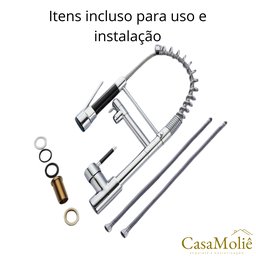 Cuba Cozinha Gourmet Dupla 78x43 Aço Inox Escovado C/ Acessórios e Torneira - 7