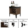 Aparador Bar Retro Pequeno Adega Suporte Vinho Madeirado Mp - 7