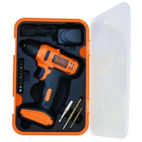 Furadeira e Parafusadeira 12V C/13 Acess + Caixa Ld12Sp-Br - Black & Decker