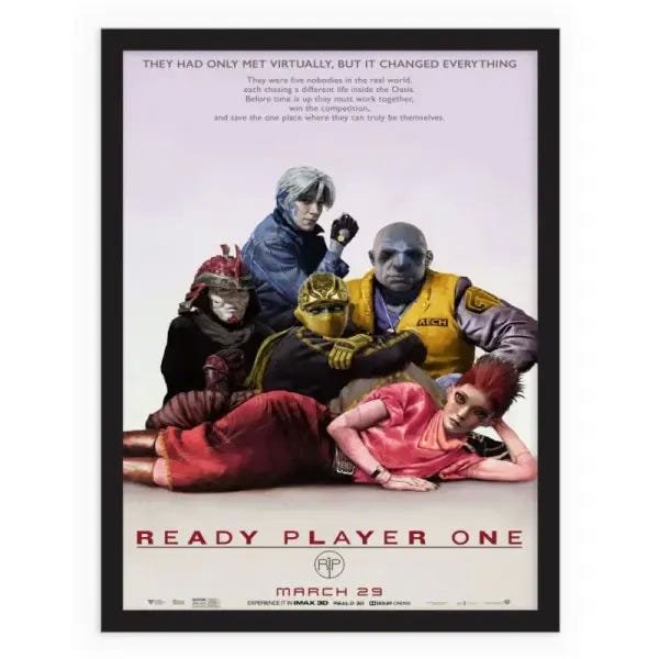 Quadro decorativo sala filme ready player one