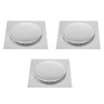 Ralo Click 15x15 Inteligente Kit 3 Unidades Inox Pop Up Lavabo Banheiro Anti Odor Ralos e Toneiras J - 1
