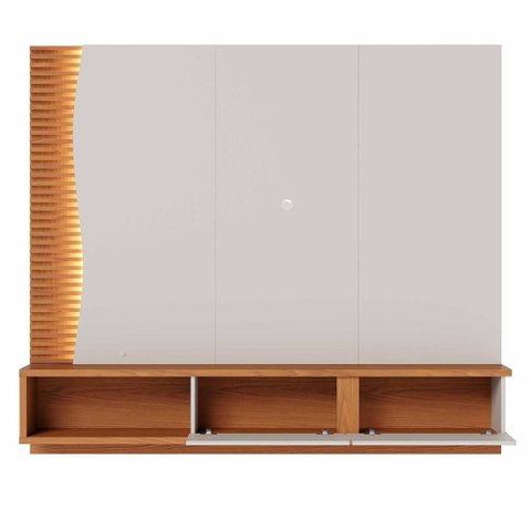 Home Suspenso Egeu Off White Matte/freijó para Tv até 65” - Colibri