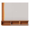 Ver imagem 1 de Home Suspenso Egeu Off White Matte/freijó para Tv até 65” - Colibri