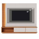 Ver imagem 6 de Home Suspenso Egeu Off White Matte/freijó para Tv até 65” - Colibri