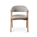 Ver mais imagens de Conjunto Mesa de Jantar Redonda 90cm com 2 Cadeiras Estofadas Cinza/Marrom Yescasa