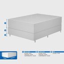 Ver imagem 5 de Conjunto Box Casal Mola Ensacada Prodormir Vegas Comfort (138x188x46cm)