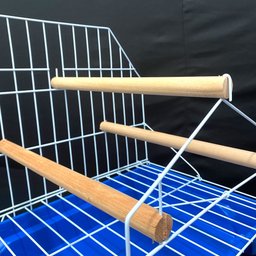 Poleiro para Calopsita Playground com Bandeja Plástica - Azul - 7