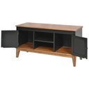 Ver imagem 2 de Rack Detroit 2 Portas Cor Preto com Amendoa 114 Cm - 60749