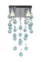 Ver imagem 2 de Lustre Acrílico Para Quarto Sala Vai Montado Base 20x20cm