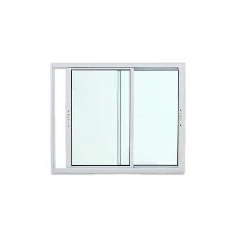 Janela 2 Folhas de Correr Alumínio Branco 100x100 Linha 25