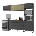 Ver imagem 2 de Armário De Cozinha Compacta 252cm Veneza Multimóveis Preto