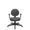 Cadeira Executiva Back System Operativa c/ Braços Reguláveis Revestimento Couro com Costura Plaxmeta - 1
