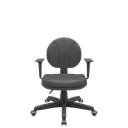 Ver imagem 1 de Cadeira Executiva Back System Operativa c/ Braços Reguláveis Revestimento Couro com Costura Plaxmeta