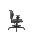 Ver imagem 2 de Cadeira Executiva Back System Operativa c/ Braços Reguláveis Revestimento Couro com Costura Plaxmeta