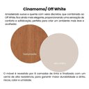Ver imagem 3 de Rack Mesa Buffet Sala de Estar Mg4647 Cinamomo Off White Arly Cinamomo Off White