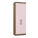 Ver imagem 1 de Guarda Roupa Dormitório Modulado Paris Módulo 2 Portas - Luciane 325:Avelã e Rosa