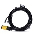 Ver imagem 1 de Mangueira Climatizadora Nevoa Kit Sistema Irrigação Jardim Quintal Grama 10 M