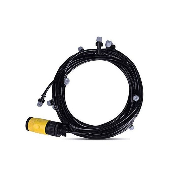 Mangueira Climatizadora Nevoa Kit Sistema Irrigação Jardim Quintal Grama 10 M